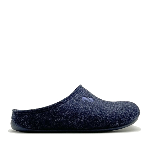 thies Pantoufle thies 1856 ® Recycled PET Slipper vegan dark navy  dunkelgrau