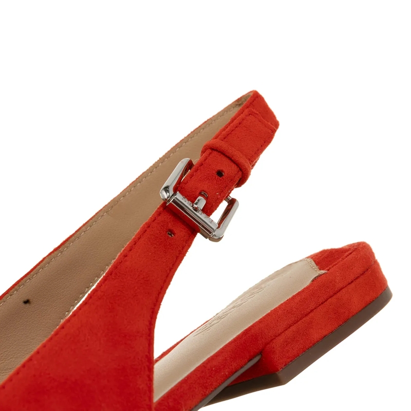 Lauren Ralph Lauren Ballerinas Londyn Slbck-Flats-Slingback Bright Vermilion(Image 4)