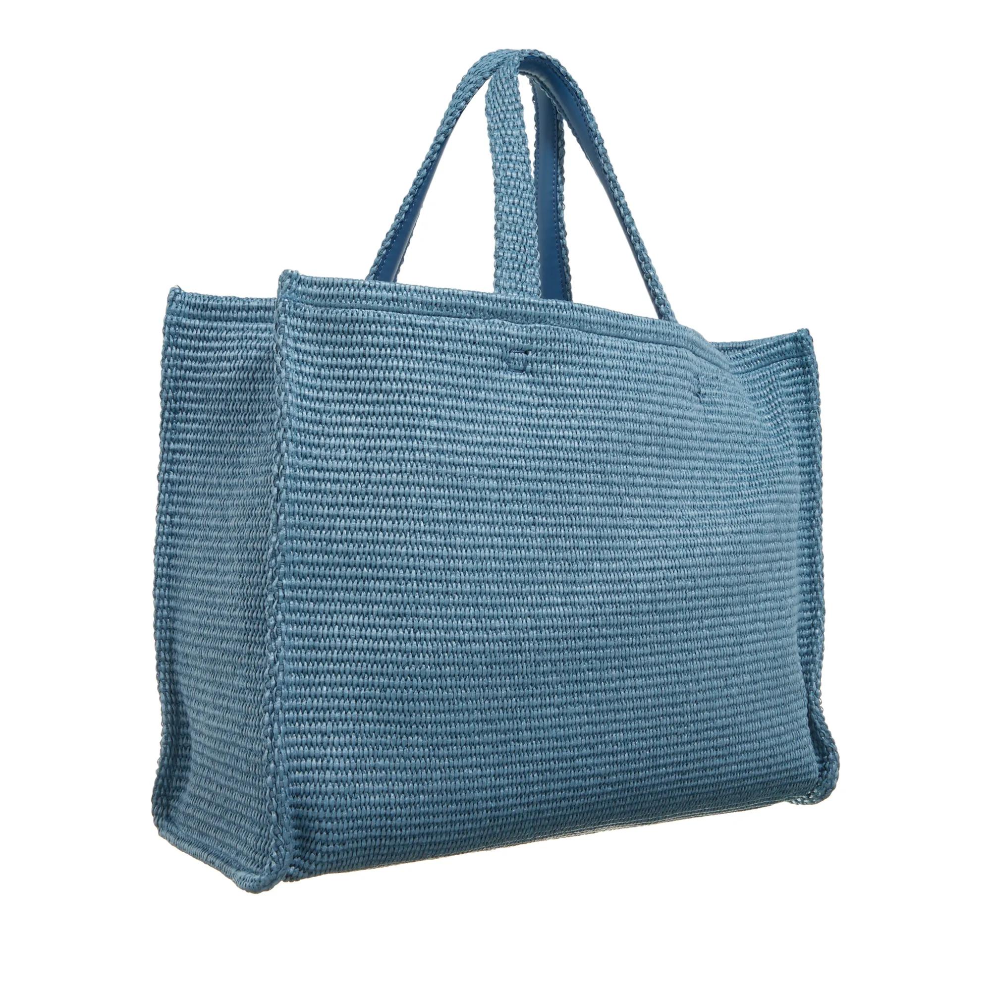 Givenchy Blauwe Katoenmix Gevlochten Tote Tas Blue Dames