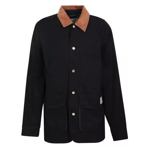 Carhartt Wip Colour-Block Shirt Heston Jacket Black 