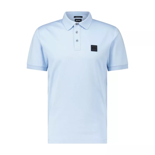 Boss Poloshirt Parlay aus merzerisierter Baumwolle Hellblau 