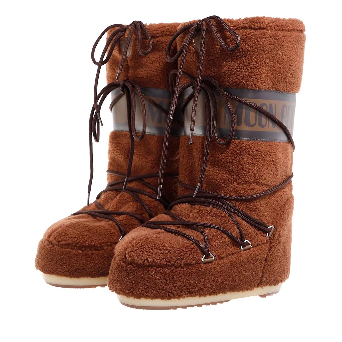 Thumbnail - Moonboot Winterboots - Mb Icon Fleece - Gr. 39_41 - in Braun - für Damen
