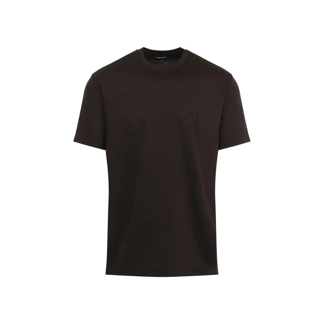 Giorgio Armani - Cotton T-Shirt - Größe 48 - braun