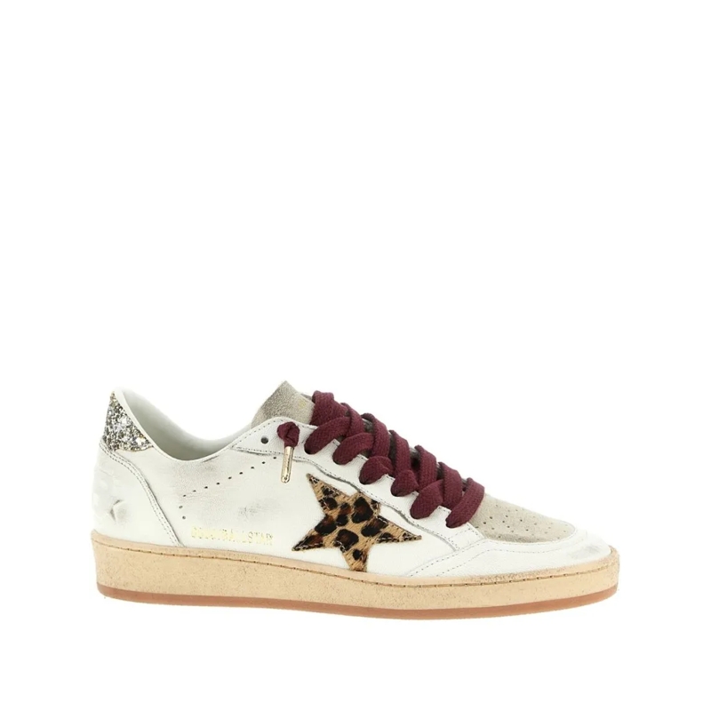Golden Goose Lage-top sneaker Low-Top Sneakers With Metallic Silk White
