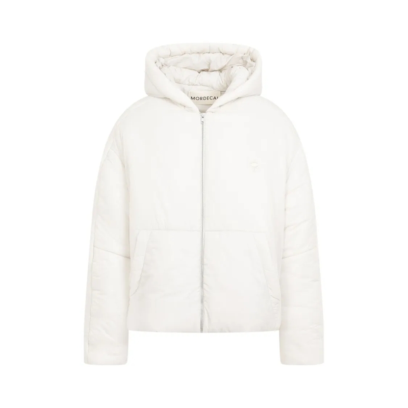 Mordecai Doudoune Feather Down Jacket With Hood And Pockets White