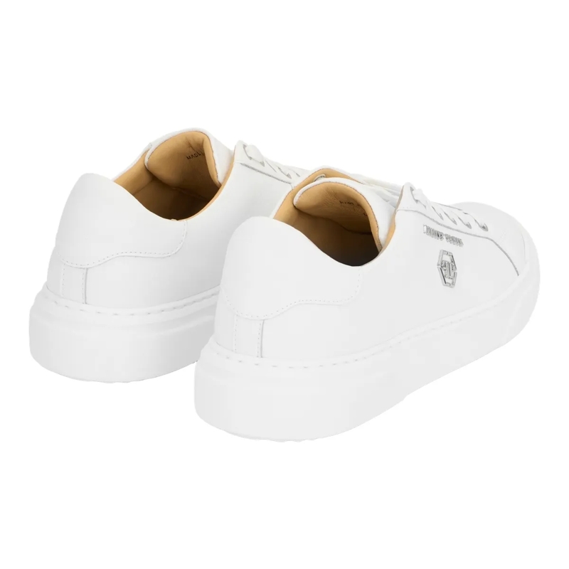 Philipp Plein Low-Top-Sneaker Lo-Top Turnschuhe Hexagon weiss(Image 3)