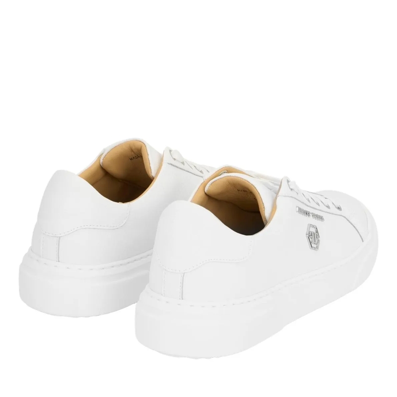 Philipp Plein Low-Top-Sneaker Lo-Top Turnschuhe Hexagon weiss(Image 2)