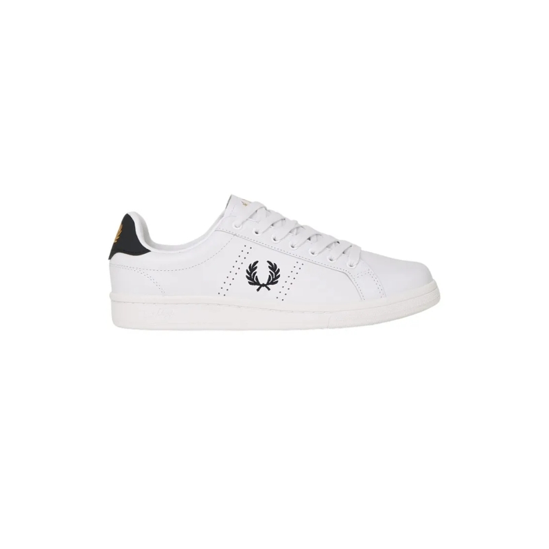 Fred Perry Low-Top-Sneaker Chrome-Free Full-Grain Leather Sneakers White