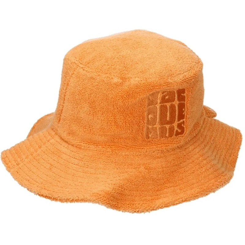 Jacquemus Pet Le Bob Banho Logo Bucket Hat Orange