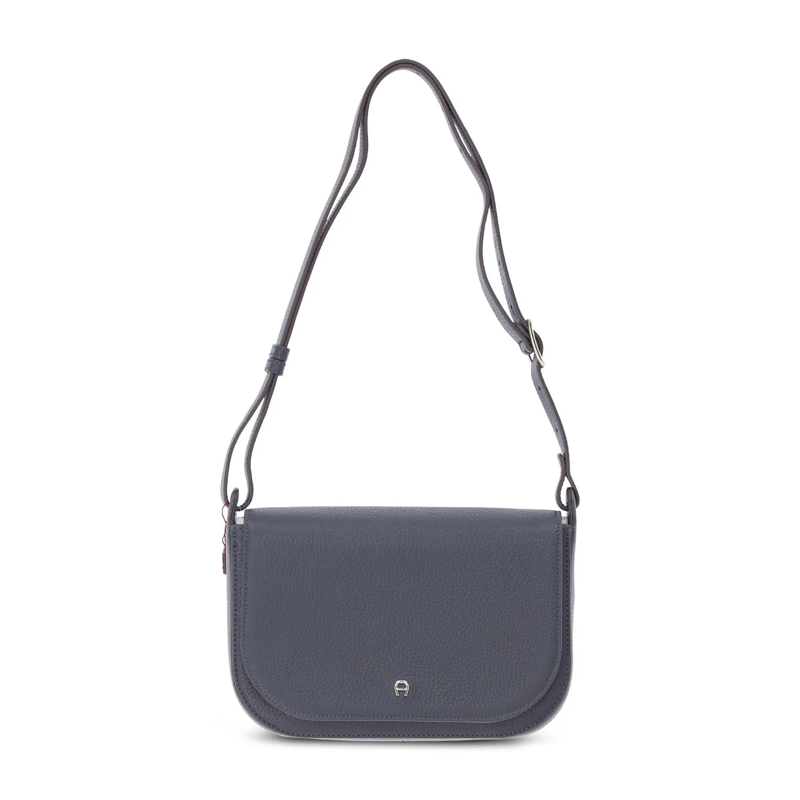 AIGNER Sac à bandoulière Umhängetasche Pura aus Leder Anthrazit