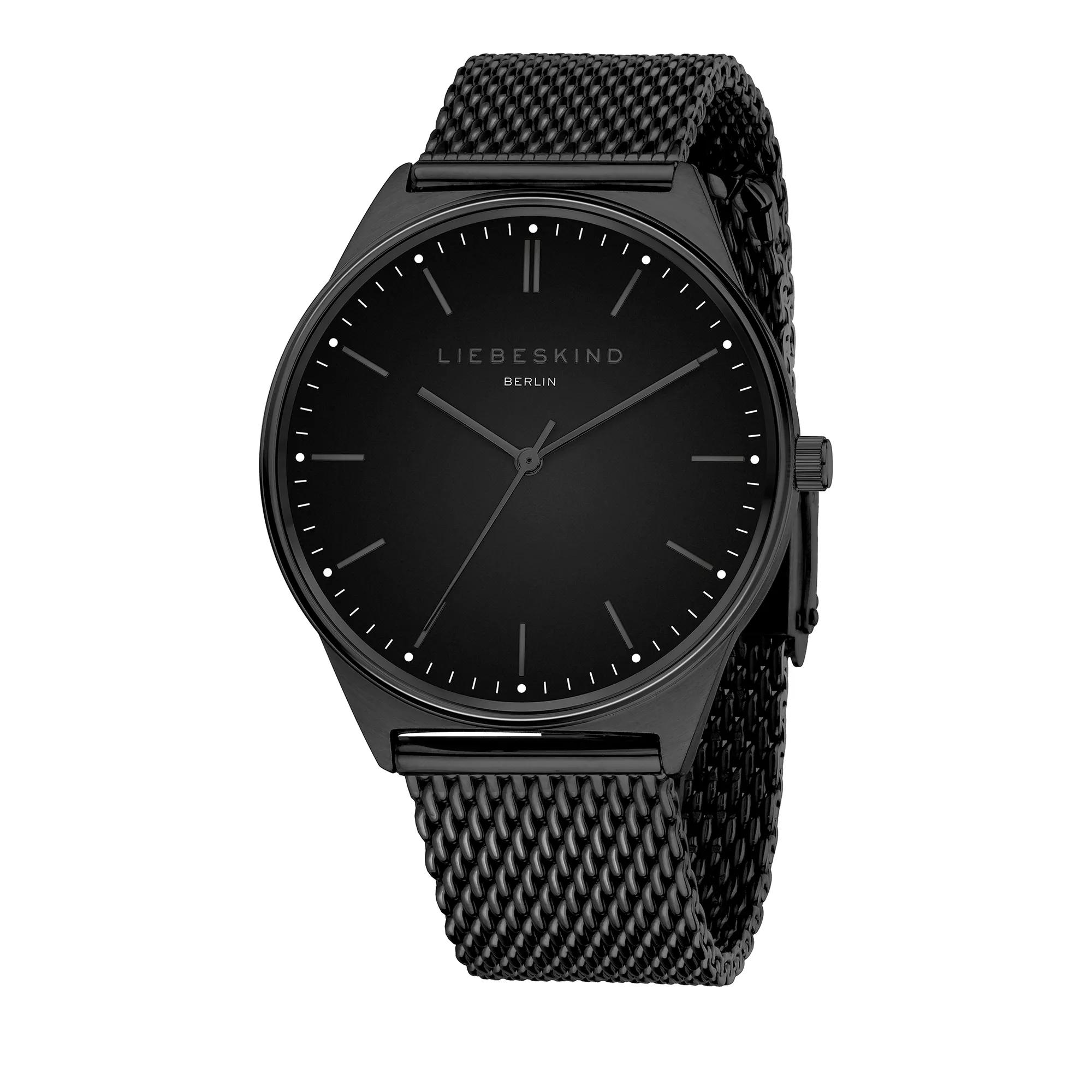 Thumbnail - Liebeskind Berlin Uhren - Edelstahl All In Silver - Gr. unisize - in Schwarz - für Damen