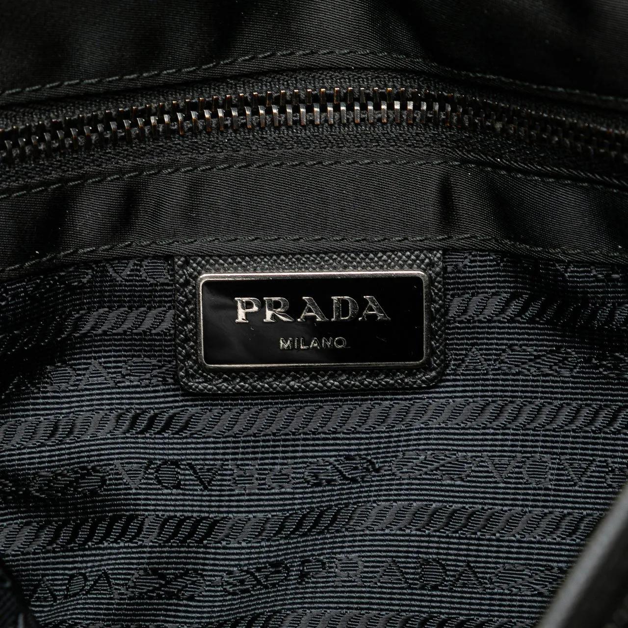 Thumbnail - Prada Hobo Bags - Tessuto Buckle Messenger Bag - Gr. unisize - in Schwarz - für Damen
