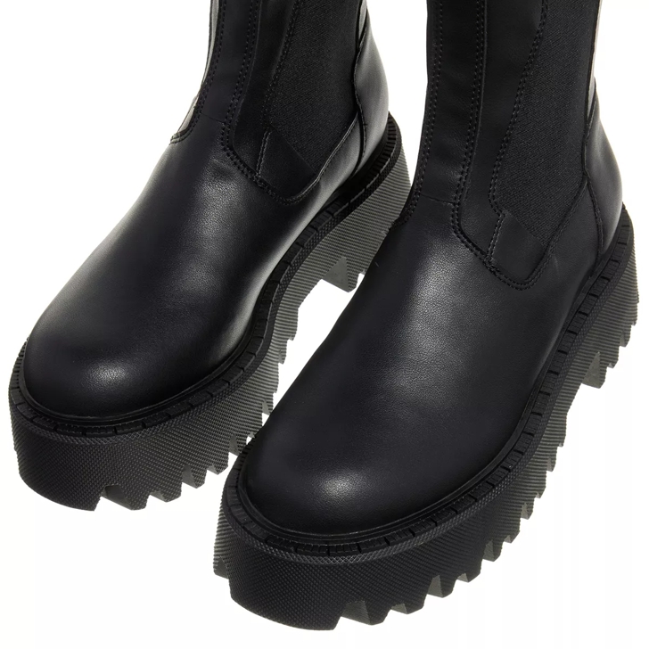 Steve Madden Obtain Blk Action Leather Chelsea Boot