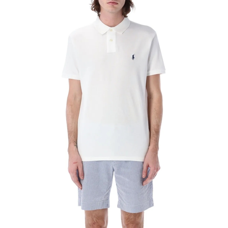 Polo Ralph Lauren Polohemd Custom Slim Fit Polo Shirt White