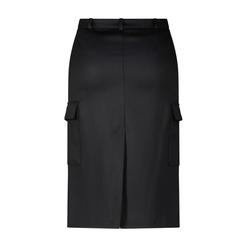 LouLou Maxirock Midirock Jasper aus Wolle Schwarz(Image 3)