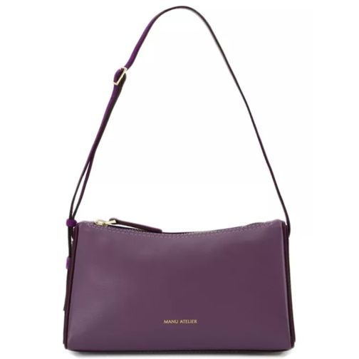 Manu Atelier Mini Prism Hobo Bag  - Steel/Purple - Leather Grey Hobotas