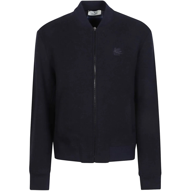 Etro Doudoune Bomber Jacket Blue blau