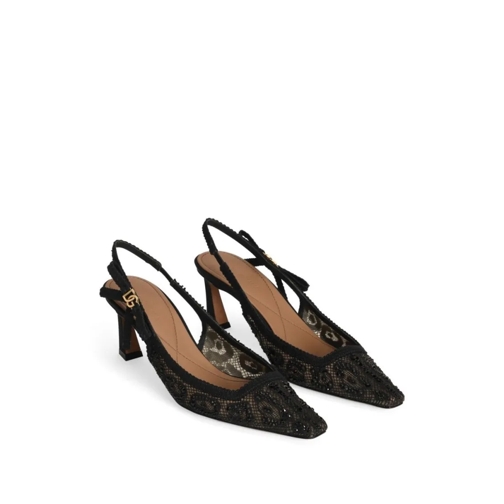 Dolce&Gabbana Escarpin Pointed Toe Slingback Pumps Black (Image 4)