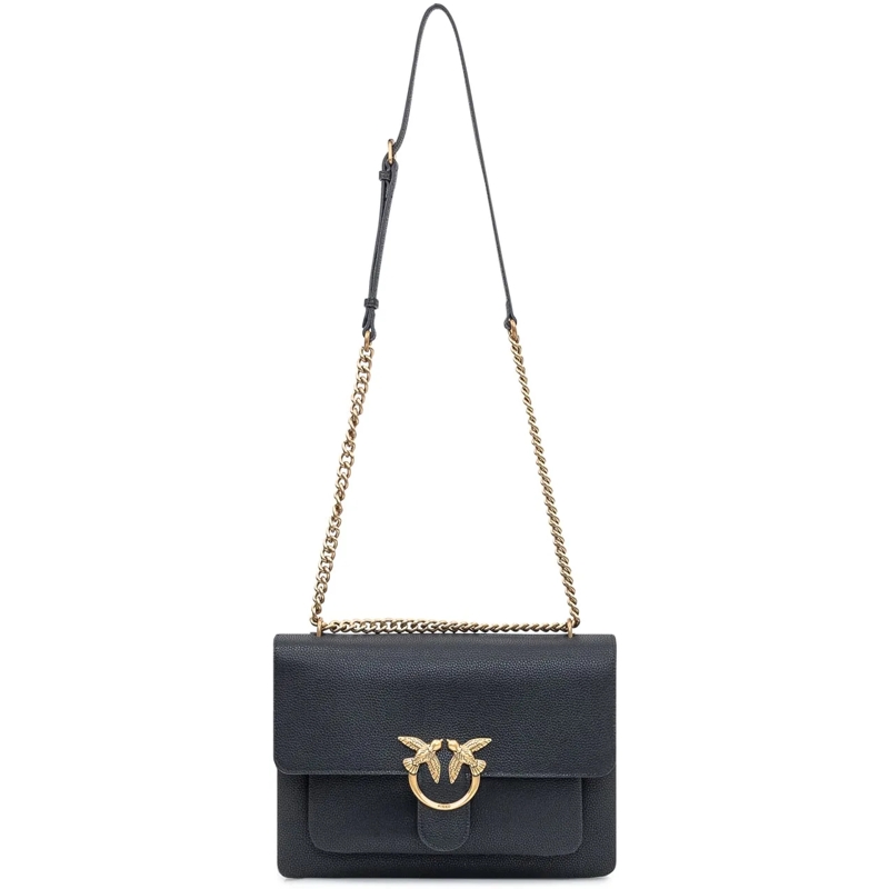 Pinko Schultertasche Borsa Love One Soft Big schwarz
