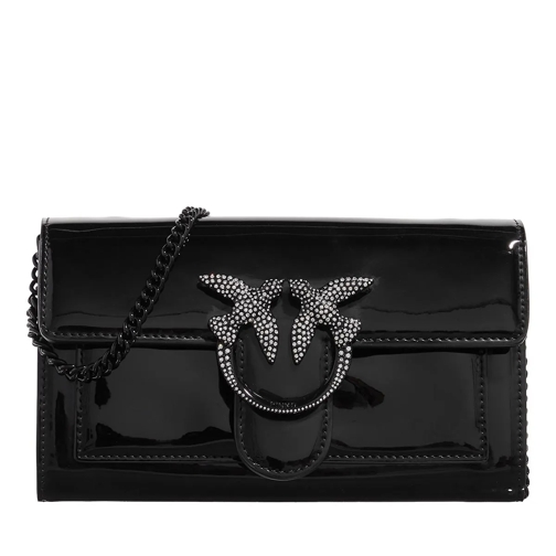 Pinko Portemonnee Aan Een Ketting Love One Wallet C Nero Limousine Block Color