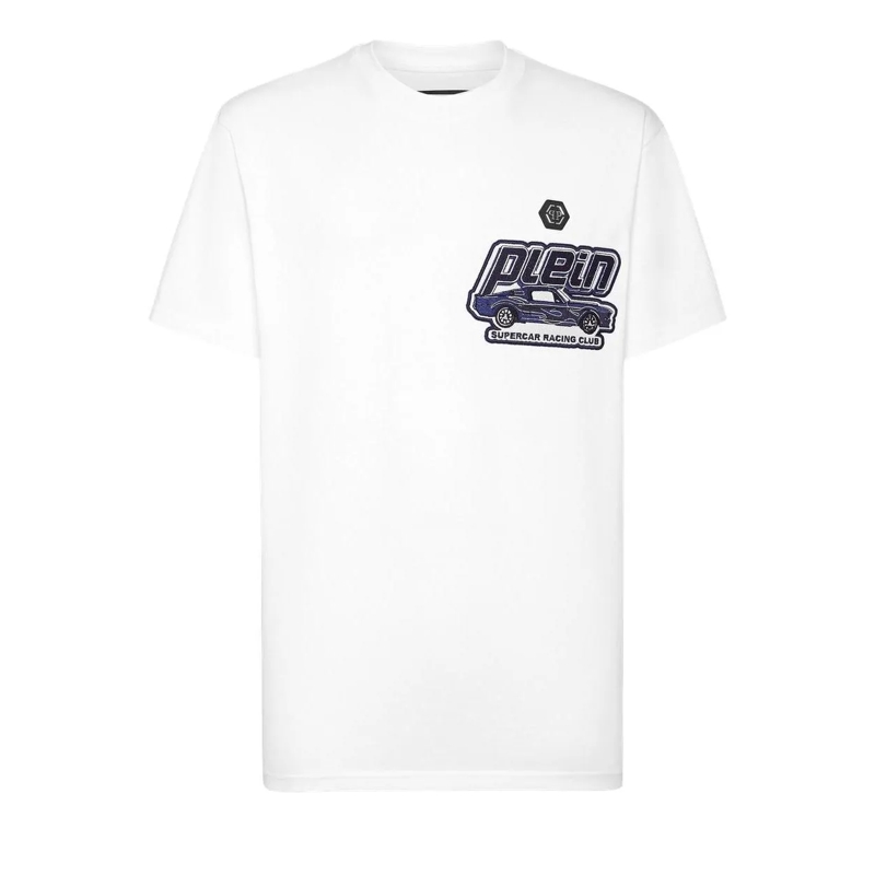 Philipp Plein T-Shirt T-Shirt Racing weiss