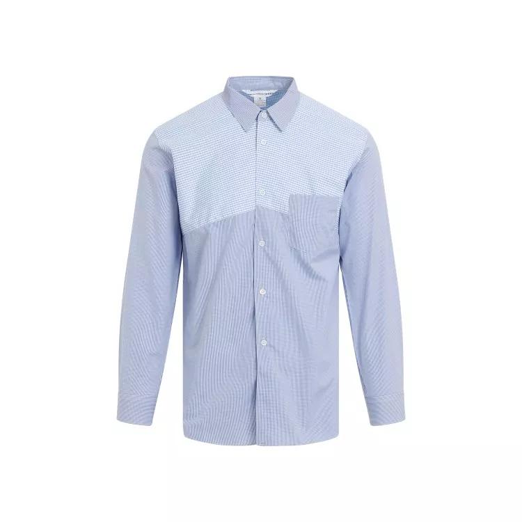 Comme des Garcons - Blue Striped Poplin Shirt - Größe S - blue