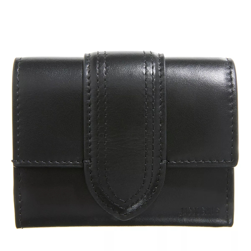 Jacquemus Bi-Fold-Portemonnaie Le Compact Bambino black