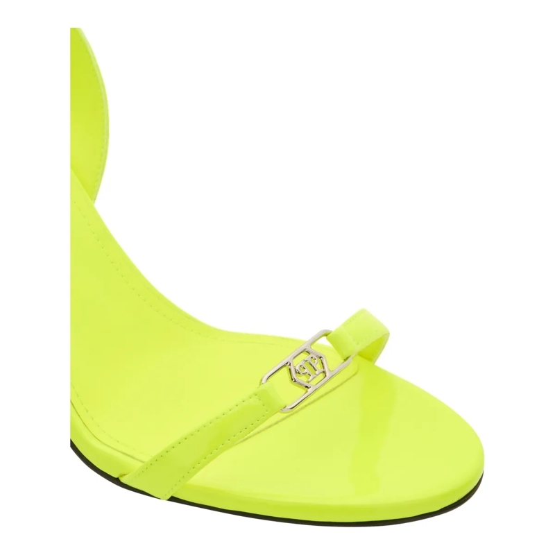 Philipp Plein Riemchensandalen High Heels Sandals Fluo Hexagon gelb(Image 5)