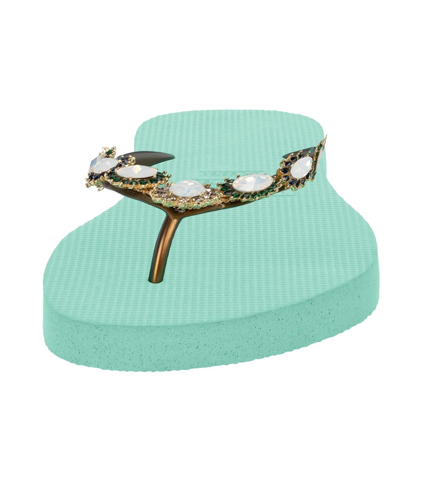 Thumbnail - UZURII Slipper & Pantoletten - Pantoffeln Pantoffel Boo Boo - Gr. 41,5 (EU) - in Grün - für Damen