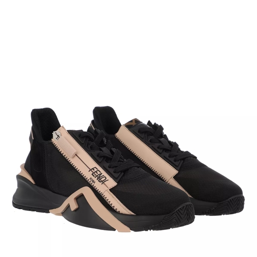 Fendi Logo Sneakers Black Beige scarpa da ginnastica bassa