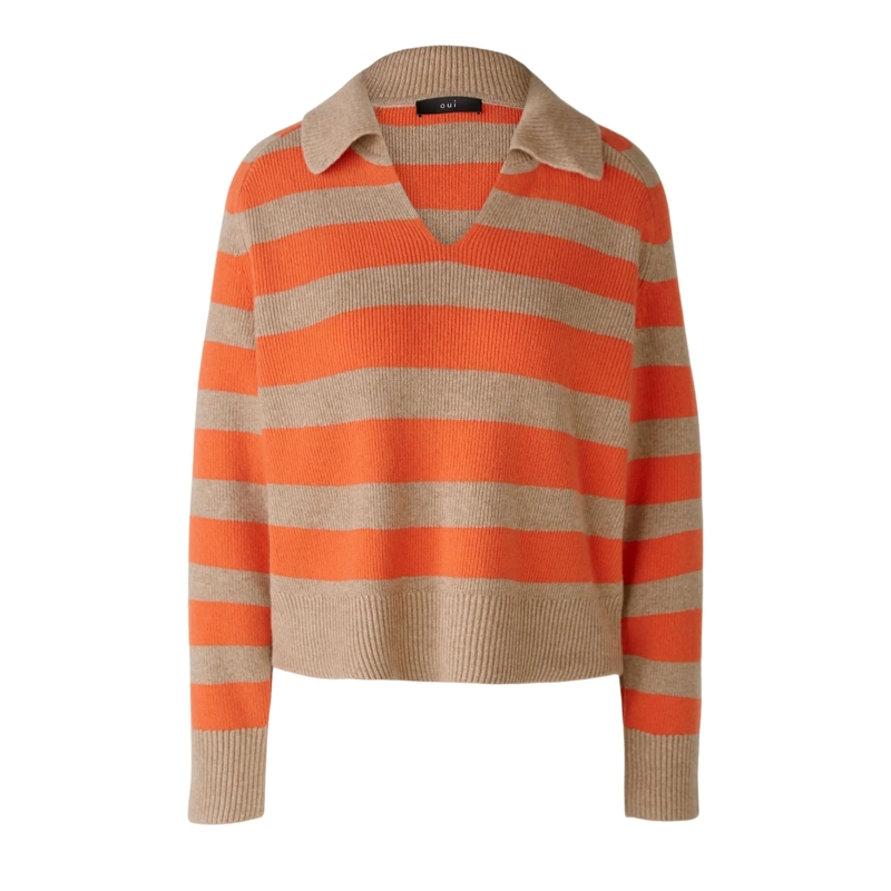 Oui Sweatshirt Pullover orange