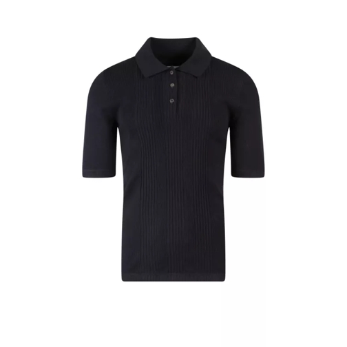 Maison Margiela Polo Shirt With Iconic Back Stitching Black | Shirts