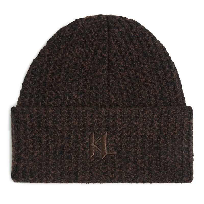 Karl Lagerfeld Mütze K/Monogram Beanie kaffeebraun