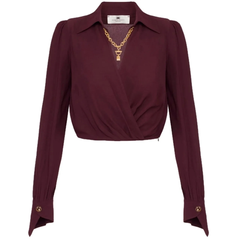 Elisabetta Franchi Chemisier Shirts Merlot rot