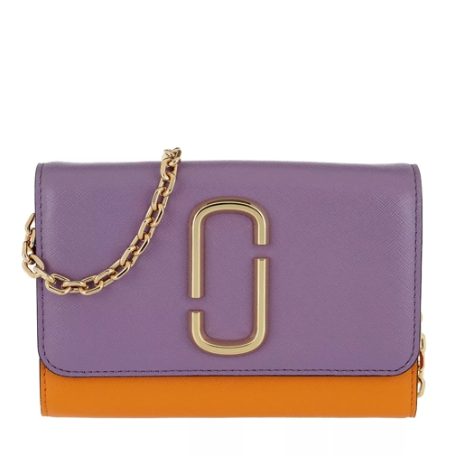 Marc Jacobs Snapshot Wallet On Chain Leather Hyacinth/Multi Wallet On A Chain