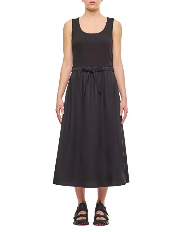 Moncler - Cotton Midi Dress - Größe M - black