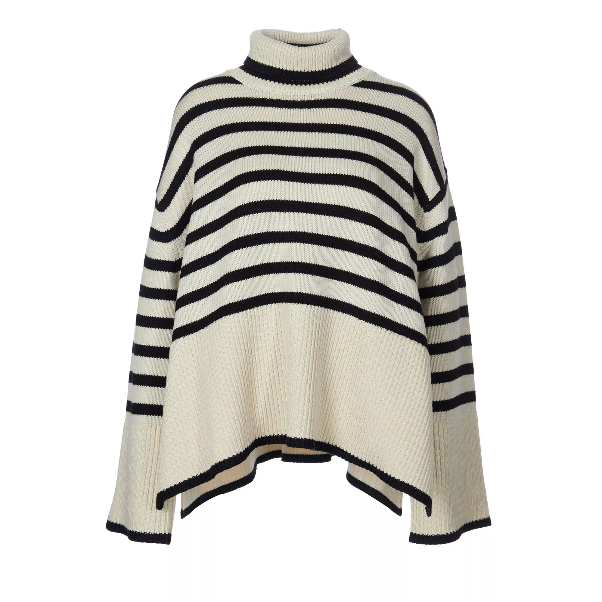 TOTEME - Stripe Turtleneck - Größe M - creme