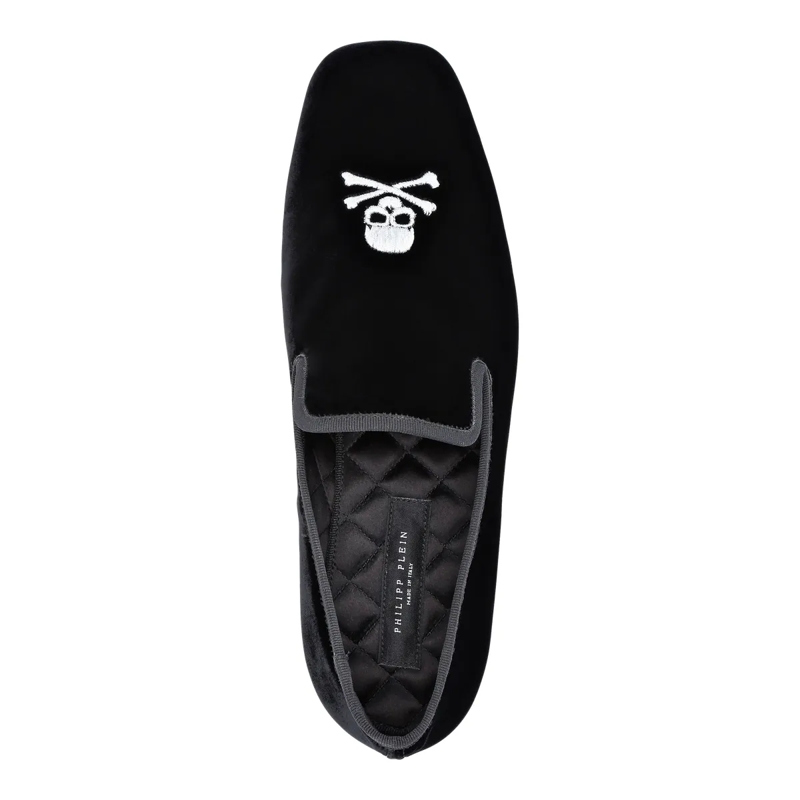 Philipp Plein Slip-On-Sneaker Velvet Loafers Embroidery Skull schwarz(Image 3)