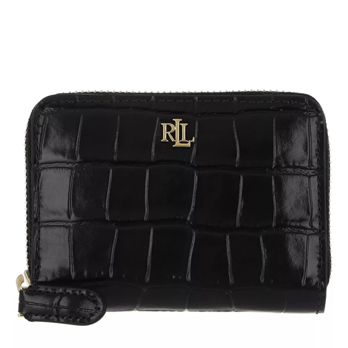 Lauren Ralph Lauren Zip Small Wallet Black Portemonnaie mit Zip-Around-Reißverschluss