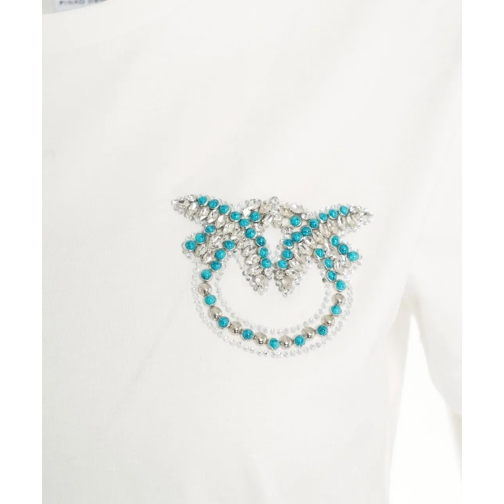 Pinko T-shirts T-shirt with appliques weiß (Image 4)