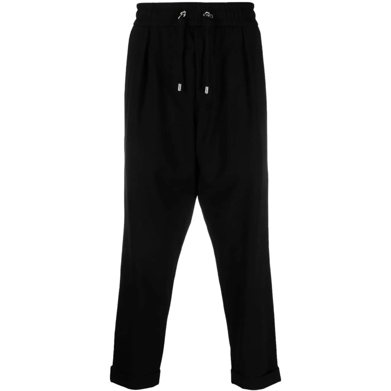 Balmain Jeans à jambe droite Trousers Black schwarz