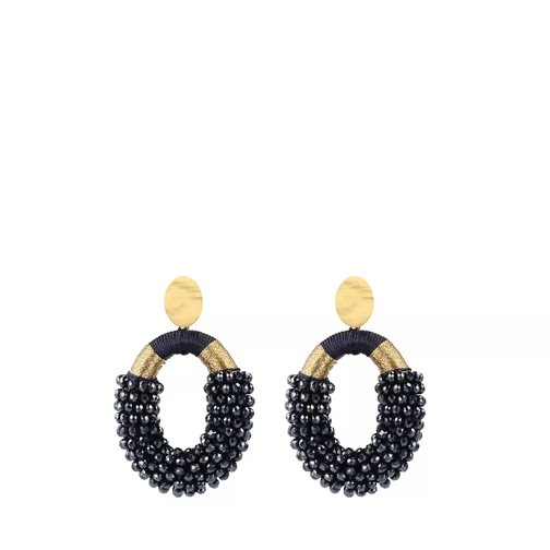 LOTT.gioielli Earrings Glassberry Combi Oval M Yellow Gold Drop Earring