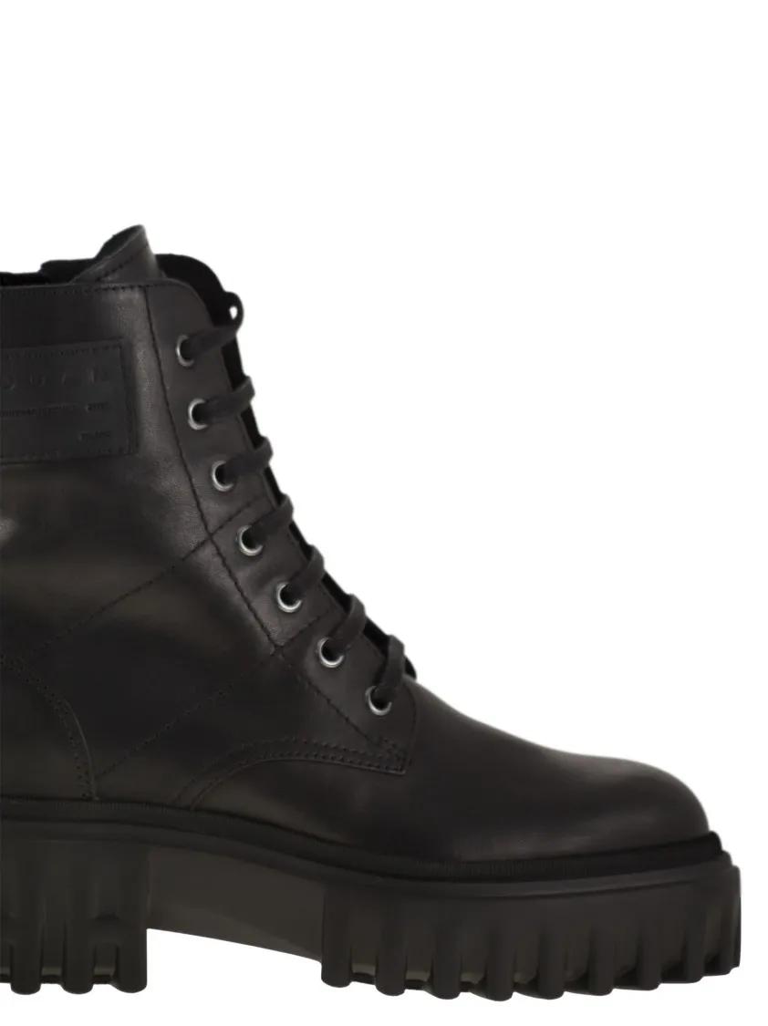 Thumbnail - Hogan Stiefel - H700 - Leather Combat Boots - Gr. 37,5 (EU) - in Schwarz - für Damen