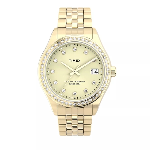 Timex Waterbury Legacy Crystal 34mm Gold Multifunction Watch