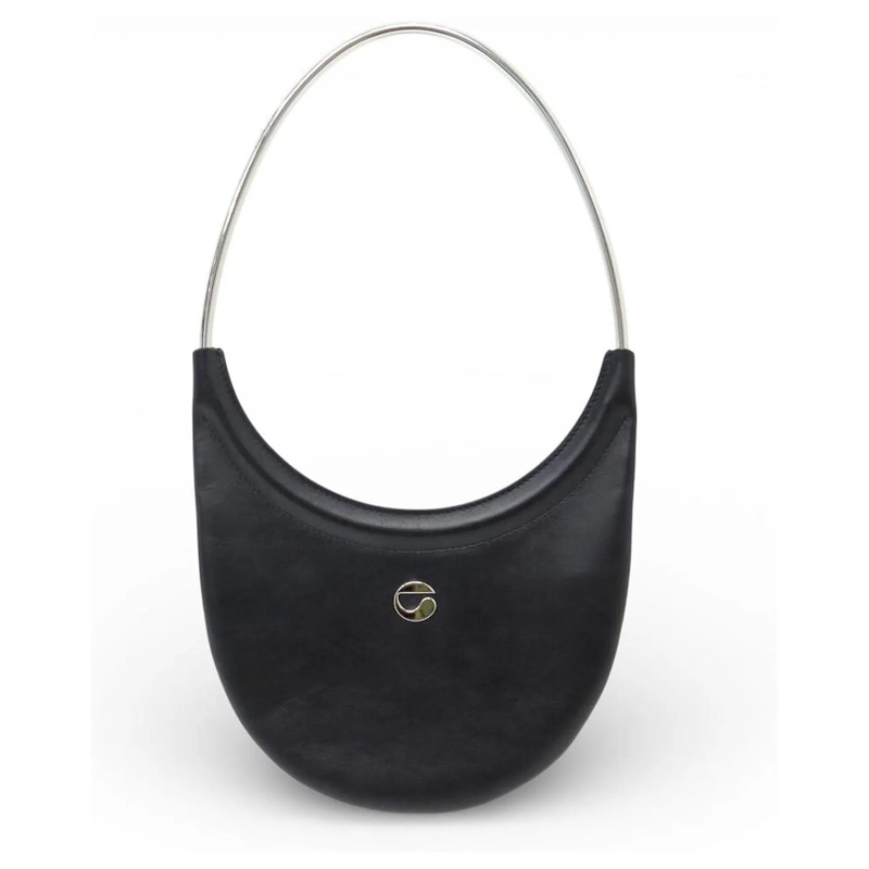 Coperni Schultertasche COPERNI SWIPE RING HANDTASCHE MIT METALL- UND SCHW schwarz