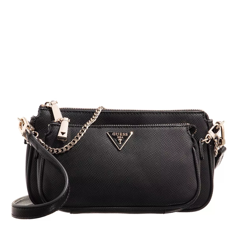 Guess Crossbody Bag Alexie Double Pouch Crossbody Black