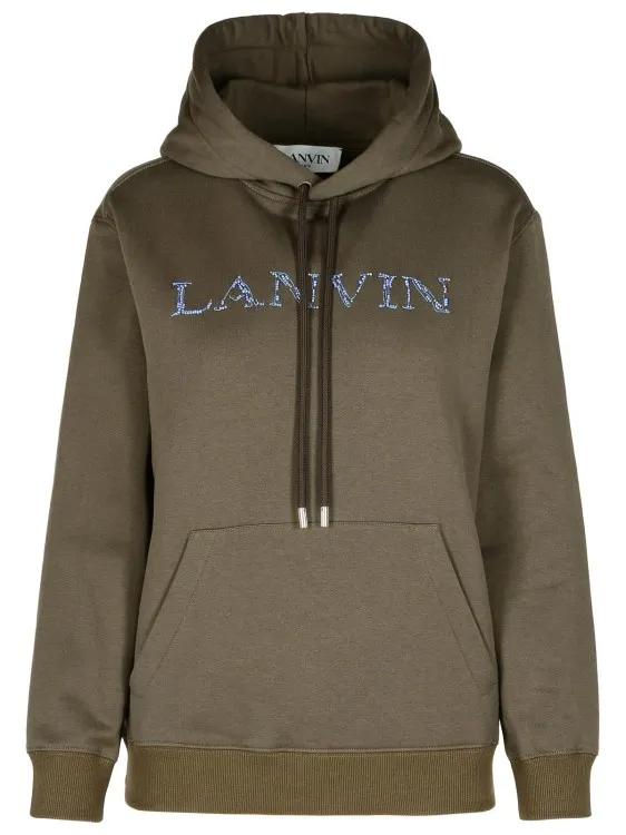 Lanvin - Brown Cotton Sweatshirt - Größe S - braun