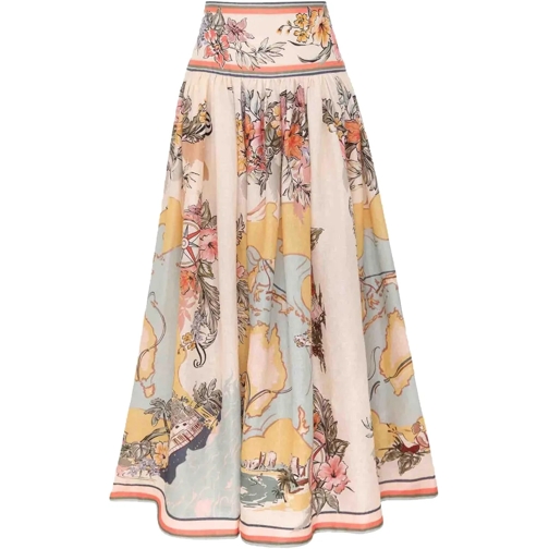 Zimmermann Midi-Röcke Tallow Midi Skirt mehrfarbig