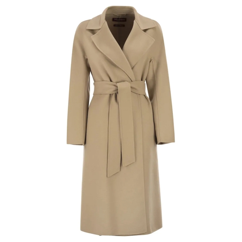 Max Mara Bontjassen Mstcles - Wool, Cashmere And Silk Coat Brown