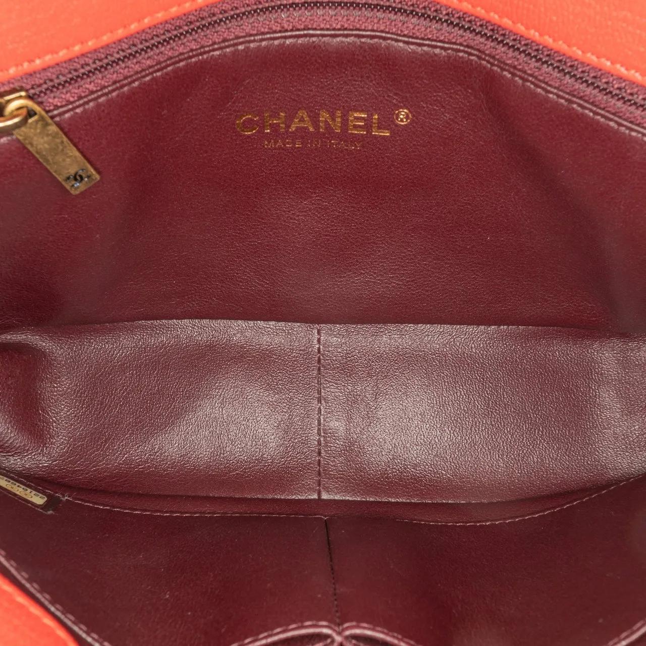 Chanel Hobo bags 2016-2017 Small Diagonal Quilted Goatskin Flap in rood